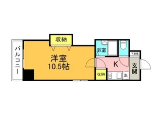 ハウスエーヌ西十日市【702号室】の間取り