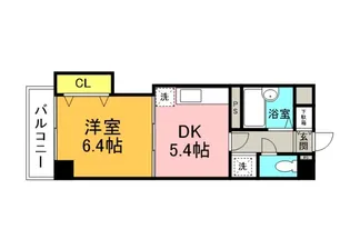ハウスエーヌ西十日市【806号室】の間取り