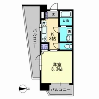 VILLAFELICE【3階】の間取り