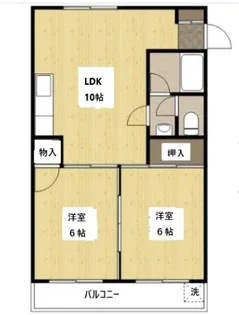 コーポ乗松【4階】の間取り