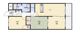 プレシュ牛田【402号室】の間取り