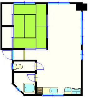 第一田万里ビル【5階】の間取り