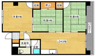 飯田ビル【5階】の間取り