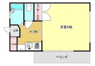 コーポヤマノ【303号室】の間取り