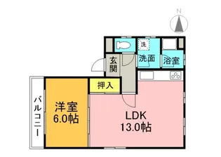 浅海ビル【201号室】の間取り