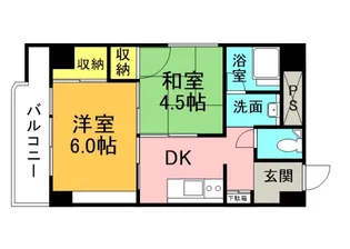 シャンボール東雲【6階】の間取り