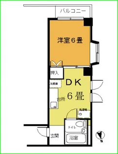 豊明ビル【4階】の間取り