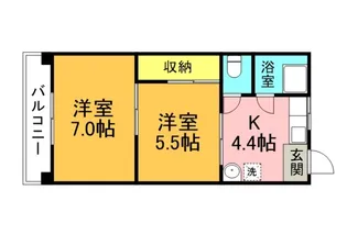西十日市ビル【3階】の間取り
