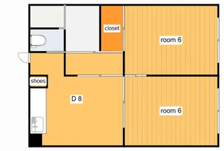 第2三田尾マンション【302号室】の間取り