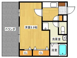 フォブール本町【1階】の間取り