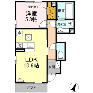 オルキス井口【1階】の間取り