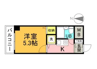 キャステール西川口【2階】の間取り