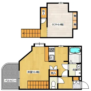 フルール観音【502号室】の間取り