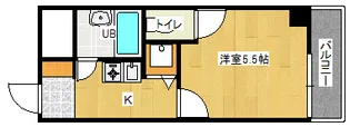 キャステール西川口【4階】の間取り