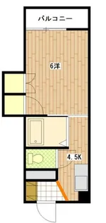 福永ビル【606号室】の間取り