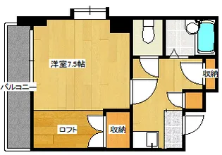 シティーハイツ古江東町【3階】の間取り