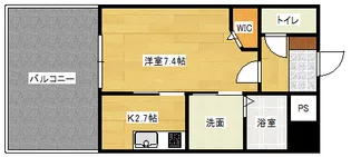 アクアシティ本川町【1202号室】の間取り