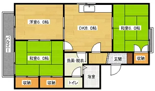 セシルパークC棟【2階】の間取り