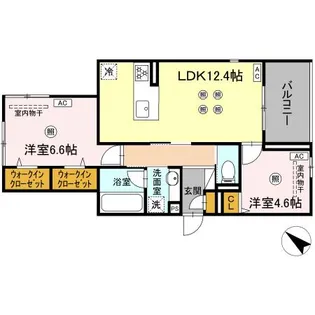 スリールコート【3階】の間取り