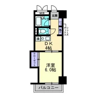 フェニックス八丁堀【6階】の間取り