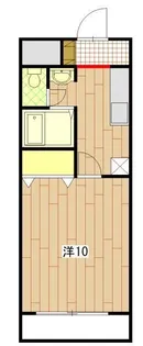 ベルパッソ牛田【402号室】の間取り