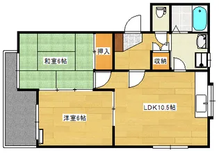 レジデンスメイ【1階】の間取り