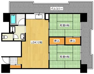 コーポハピネス【5階】の間取り