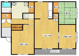 ウィンベル戸坂の間取り