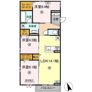 SouthernGion【2階】の間取り