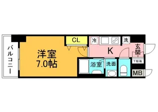 エステムコート広島国泰寺の間取り