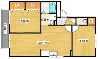 ドミール中尾【1階】の間取り