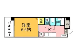 川本ビル【303号室】の間取り