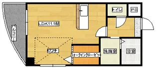 グランドポレストーネ竹屋【11階】の間取り