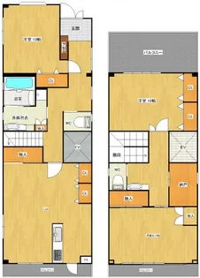 広島県広島市東区曙1丁目【一戸建】の間取り