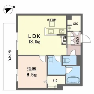 Adonis長束【104号室】の間取り