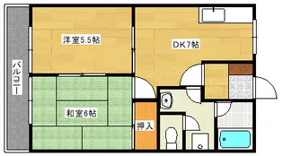 サンブレス【2階】の間取り