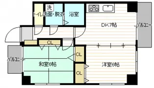 第2沖ビル【4階】の間取り