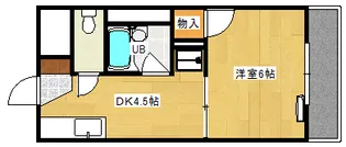 メゾンFUMI【402号室】の間取り