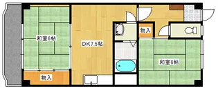 美笠マンション【4階】の間取り
