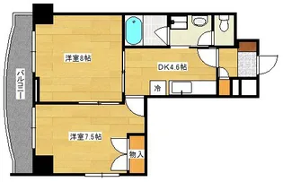 サンビレッジ段原【9階】の間取り