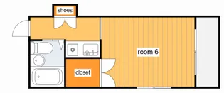 沖本ビル【304号室】の間取り