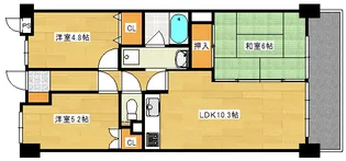 アコルト井口鈴が台【3階】の間取り