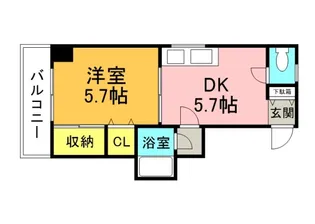 ウエダビル【2階】の間取り