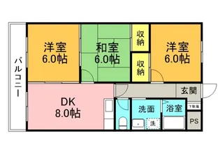 ルクソール安芸【2階】の間取り