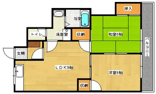 シャルム成城【203号室】の間取り