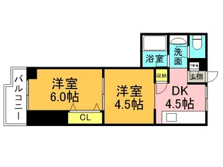 安本ビル【5階】の間取り