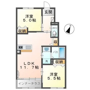 カーサ牛田本町の間取り