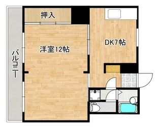 アップルビル【3階】の間取り