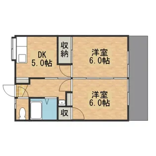三和荘の間取り