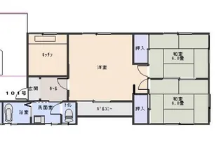 ボービラージュF【1階】の間取り